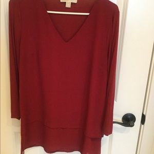 Michael Kors maroon blouse
